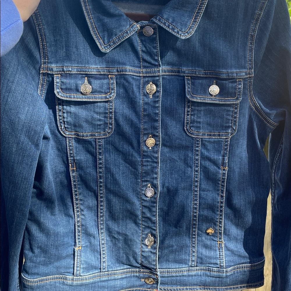 New Kate Spade Denim Jacket - Size Large - Picture 11 of 11